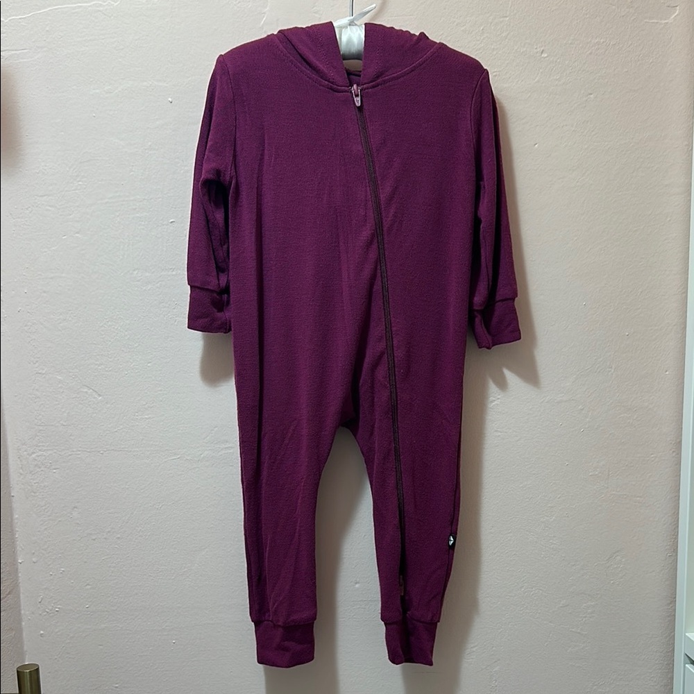 Kyte Baby  Hooded Bamboo Jersey Romper 6-12